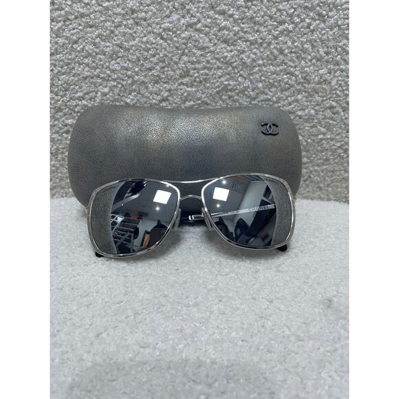 Chanel Silver Aviator Sunglasses - Brand New with Box and Dustbag - Picture 1 of 7